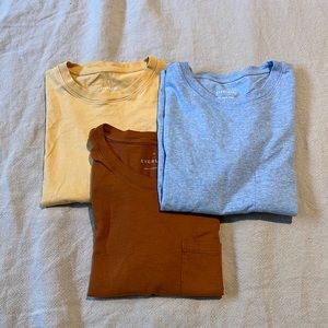 Everlane pocket t-shirts. Size XS. Pack of 3